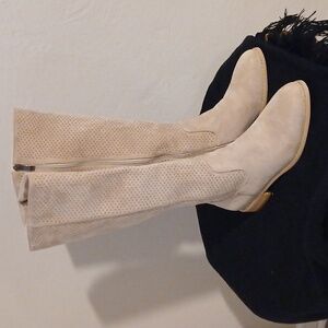 Womens Roun suede tall booth